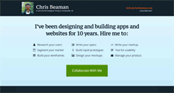 Desktop Screenshot of chrisbeamandesign.com