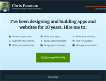 Tablet Screenshot of chrisbeamandesign.com